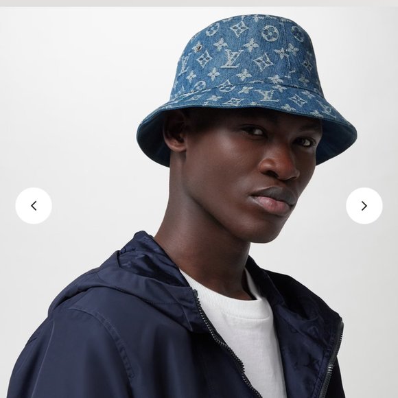 Louis Vuitton Reversible denim monogram bucket hat Authentic - Picture 3 of 12